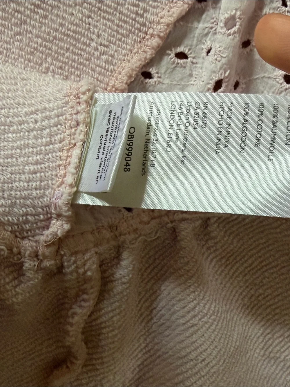 Free People size tags